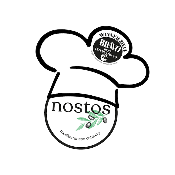 Nostos Catering Logo, Bravo Winner 2024 Best International Restaurant